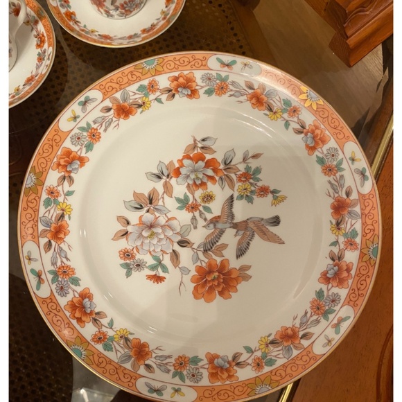 ✨ Rare Vista Alegre Mottahedeh “Magnolia & Birds” 53-Piece Porcelain China Set ✨ - Picture 6 of 15